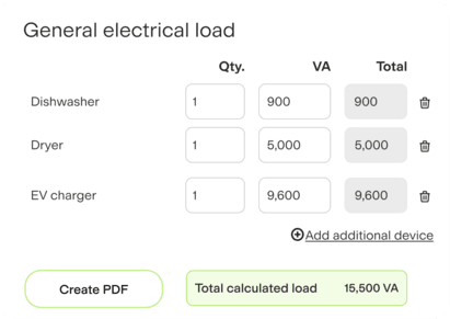 Free load calculator